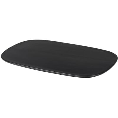 Broste Copenhagen Vils Plato para servir (gres, 30 x 22 x 1 cm), color negro Broste Copenhagen Vils Plato para servir (gres, 30 x 22 x 1 cm), color negro