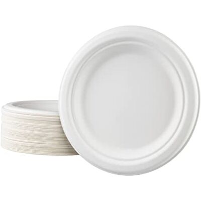 Love Nature Ecológicos Juego de Platos Desechables 17.5 cm 50 piezas- Vajilla desechable de pulpa de caña Platos desechables biodegradables Platos desechables para fiestas Love Nature Ecológicos Juego de Platos Desechables 17.5 cm 50 piezas- Vajilla desechable de pulpa de caña Platos desechables biodegradables Platos desechables para fiestas
