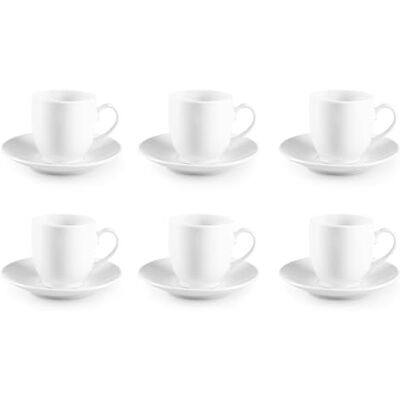 Set de Tazas de Café Blancas Excelsa - Porcelana Moderna y Elegante Set de Tazas de Café Blancas Excelsa - Porcelana Moderna y Elegante