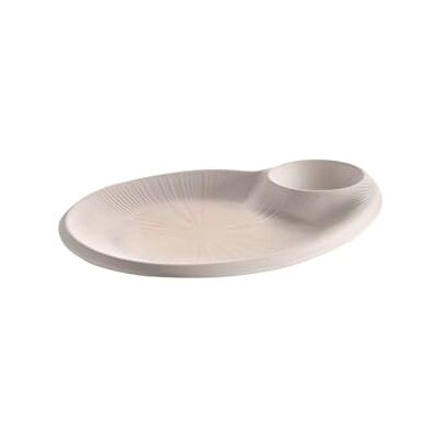 APS Plato BLUSH, melamina, 24 x 20 cm, blanco/beige APS Plato BLUSH, melamina, 24 x 20 cm, blanco/beige