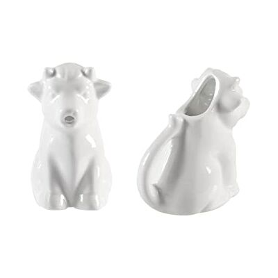 H-H 7089900 Lechera de cerámica en forma de vaca - Creamer H-H 7089900 Lechera de cerámica en forma de vaca - Creamer