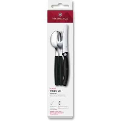 Victorinox Modelo 6.7193.3F Juego de Cubiertos - Negro Victorinox Modelo 6.7193.3F Juego de Cubiertos - Negro