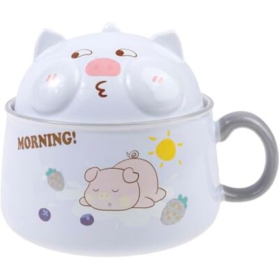 lachineuse – Cuenco de ramen asiático – Porcelana – 1020 ml – Tazón de desayuno – sopa, arroz, fideos instantáneos – Idea de regalo asiático Japón China lachineuse – Cuenco de ramen asiático – Porcelana – 1020 ml – Tazón de desayuno – sopa, arroz, fideos instantáneos – Idea de regalo asiático Japón China