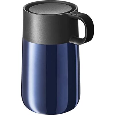 WMF Impulse Termo Taza térmica, acero inoxidable 300 ml, con cierre automático, apertura 360°, mantiene las bebidas calientes 8 horas o frías 12 horas, color azul WMF Impulse Termo Taza térmica, acero inoxidable 300 ml, con cierre automático, apertura 360°, mantiene las bebidas calientes 8 horas o frías 12 horas, color azul