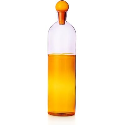 Ichendorf Milano Botella, ámbar rosa ámbar, colección Light Color, 95 cl, vidrio borosilicato, hecho a mano Ichendorf Milano Botella, ámbar rosa ámbar, colección Light Color, 95 cl, vidrio borosilicato, hecho a mano