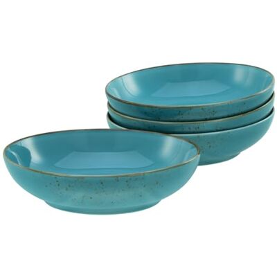 Creatable , , Serie Nature Collection Water, 4-teiliges Geschirrset für 4 Personen, Poke Bowl aus Steinzeug, spülmaschinen- und mikrowellengeeignet, Qualitätsproduktion Creatable , , Serie Nature Collection Water, 4-teiliges Geschirrset für 4 Personen, Poke Bowl aus Steinzeug, spülmaschinen- und mikrowellengeeignet, Qualitätsproduktion
