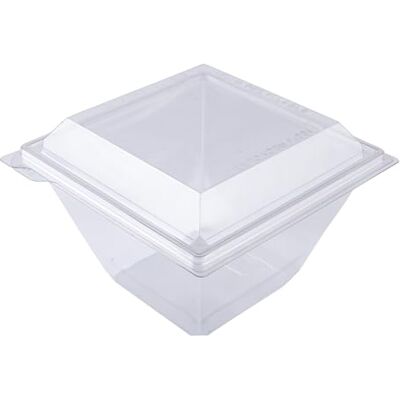 ALPHAFORM 30 tarros cuadrados 750 ml con tapas de cristal ALPHAFORM 30 tarros cuadrados 750 ml con tapas de cristal