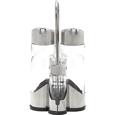 LACOR 62864 Juego De vinagrera Basic 4 Piezas con Soporte Cocina LACOR 62864 Juego De vinagrera Basic 4 Piezas con Soporte Cocina