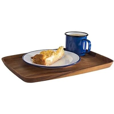 APS Tabla de madera de acacia engrasada, bandeja de madera, tabla de madera, para servicio, color marrón, 25 x 30 cm, 2 cm de altura APS Tabla de madera de acacia engrasada, bandeja de madera, tabla de madera, para servicio, color marrón, 25 x 30 cm, 2 cm de altura