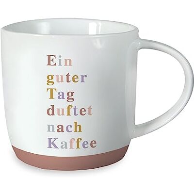 Grafik Werkstatt Grafik-Werkstatt Taza de café con frase 300 ml taza de porcelana divertida Un buen día Grafik Werkstatt Grafik-Werkstatt Taza de café con frase 300 ml taza de porcelana divertida Un buen día
