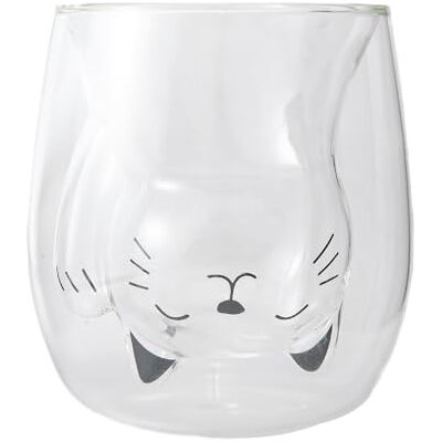 lachineuse – Taza de gato Maneki Neko blanco – Cristal doble pared – Capacidad 220 ml – Taza de café, té, chocolate caliente, capuchino – Taza decorativa japonesa – Idea de regalo de Japón Asia lachineuse – Taza de gato Maneki Neko blanco – Cristal doble pared – Capacidad 220 ml – Taza de café, té, chocolate caliente, capuchino – Taza decorativa japonesa – Idea de regalo de Japón Asia