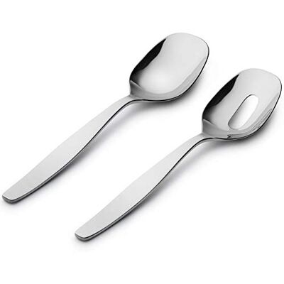 Alessi itsumo cubiertos de diseño para ensalada en acero inoxidable 18/10. Alessi itsumo cubiertos de diseño para ensalada en acero inoxidable 18/10.