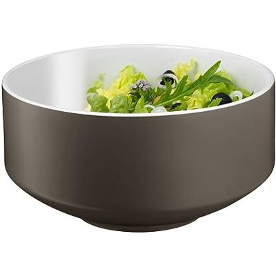 WMF Moto Juego Ensalada, Porcelana, Gris Satinado, 26 cm WMF Moto Juego Ensalada, Porcelana, Gris Satinado, 26 cm