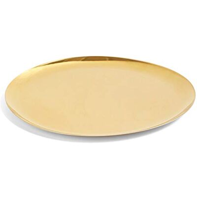HAY Serving Tray XL Bandeja de servicio, 35 cm de diámetro, color dorado HAY Serving Tray XL Bandeja de servicio, 35 cm de diámetro, color dorado