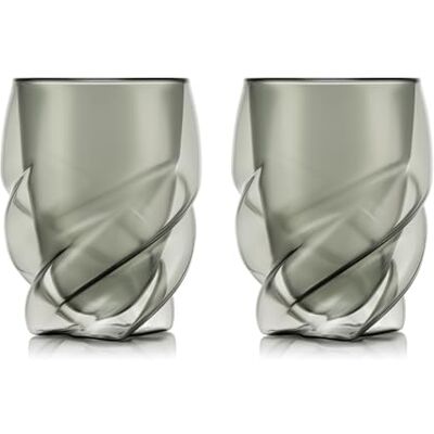 Bodum PAVINA Paris Juego de 2 vasos de doble pared, color gris transparente, vasos de 270 ml, aptos para lavavajillas, vidrio de borosilicato soplado por la boca Bodum PAVINA Paris Juego de 2 vasos de doble pared, color gris transparente, vasos de 270 ml, aptos para lavavajillas, vidrio de borosilicato soplado por la boca
