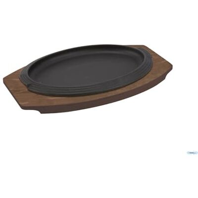 Ilsa PLATO DE SERVICIO OVALADO DE HIERRO FUNDIDO MEDIDA INTERIOR PLATO DE HIERRO FUNDIDO 23X14 CM PLATO DE MEDIDA EXTERIOR 27X18,5 CM MIS marca Ilsa PLATO DE SERVICIO OVALADO DE HIERRO FUNDIDO MEDIDA INTERIOR PLATO DE HIERRO FUNDIDO 23X14 CM PLATO DE MEDIDA EXTERIOR 27X18,5 CM MIS marca