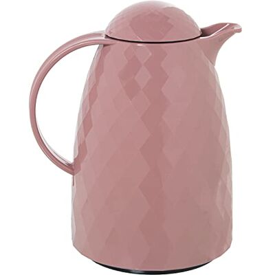 DRW Termo Jarra de Polipropileno y Vidrio de 1l en Rosa 24x19x15 cm DRW Termo Jarra de Polipropileno y Vidrio de 1l en Rosa 24x19x15 cm