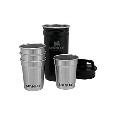 Stanley Adventure Nesting Vasos de Chupito Set 0.59ML Vasos de Chupito de Acero Inoxidable Sin BPA Fácil de Guardar Encajando Unos en Otros Aptos Para Lavavajillas Matte Black Stanley Adventure Nesting Vasos de Chupito Set 0.59ML Vasos de Chupito de Acero Inoxidable Sin BPA Fácil de Guardar Encajando Unos en Otros Aptos Para Lavavajillas Matte Black