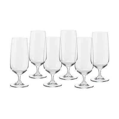 ECHTWERK Vasos de cerveza, set de 6, 420 ml Vasos Pils, vasos tulipa de cerveza de cristal con tallo corto y cazoleta ancha, aptos para lavavajillas ECHTWERK Vasos de cerveza, set de 6, 420 ml Vasos Pils, vasos tulipa de cerveza de cristal con tallo corto y cazoleta ancha, aptos para lavavajillas