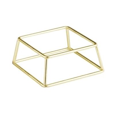 APS Soporte para bufé MULTI Metal, 18 x 18 cm, alt.: 8 cm, dorado, apilable APS Soporte para bufé MULTI Metal, 18 x 18 cm, alt.: 8 cm, dorado, apilable