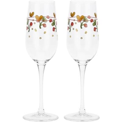 THUN Juego 2 copas Sweet Christmas - Vaso de cristal THUN Juego 2 copas Sweet Christmas - Vaso de cristal