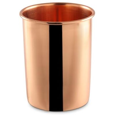 Vaso de Cobre Puro 400 ml Taza ayurvédica artesanal para Tamra Jal Ritual diario de Ushapana Grado alimentario, sin recubrir, cobre puro certificado 99,97% Vaso de Cobre Puro 400 ml Taza ayurvédica artesanal para Tamra Jal Ritual diario de Ushapana Grado alimentario, sin recubrir, cobre puro certificado 99,97%
