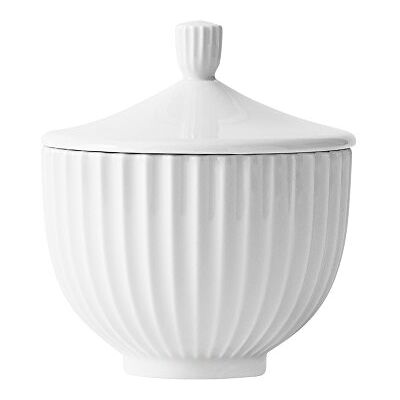 DANMARK LYNGBY Lyngby Porcelæn Bombonera Ø10 cm Lyngby Decoración Versátil, blanco DANMARK LYNGBY Lyngby Porcelæn Bombonera Ø10 cm Lyngby Decoración Versátil, blanco