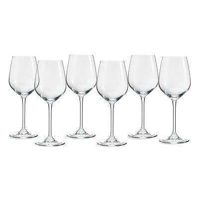 ECHTWERK Juego de 6 copas de vino blanco, 388 ml, copas de vino, robustas copas de cristal con forma abombada, apertura estrecha y tallos alargados, aptos para lavavajillas, ECHTWERK Juego de 6 copas de vino blanco, 388 ml, copas de vino, robustas copas de cristal con forma abombada, apertura estrecha y tallos alargados, aptos para lavavajillas,