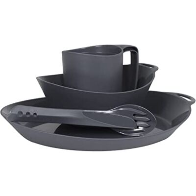 Lifeventure Vajilla de plástico de 4 piezas Ellipse de : cuchillo/tenedor/cuchara, plato, cuenco y taza para acampadas, viajes y actividades al aire libre en general Color azul marino Lifeventure Vajilla de plástico de 4 piezas Ellipse de : cuchillo/tenedor/cuchara, plato, cuenco y taza para acampadas, viajes y actividades al aire libre en general Color azul marino