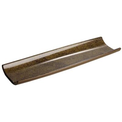 APS Bandeja/tabla para sushi UMI Melamina marrón, 41 x 13 cm, apilable APS Bandeja/tabla para sushi UMI Melamina marrón, 41 x 13 cm, apilable
