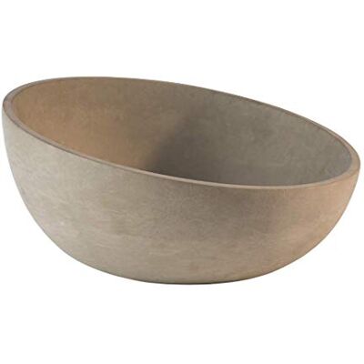 APS Recipiente 'Element' Recipiente de hormigón con parte inferior para muebles Apilable y con las dimensiones Ø: 29,5 x H: 8,5 cm / 14,5 cm para 2,5 litros, redondo y biselado APS Recipiente 'Element' Recipiente de hormigón con parte inferior para muebles Apilable y con las dimensiones Ø: 29,5 x H: 8,5 cm / 14,5 cm para 2,5 litros, redondo y biselado