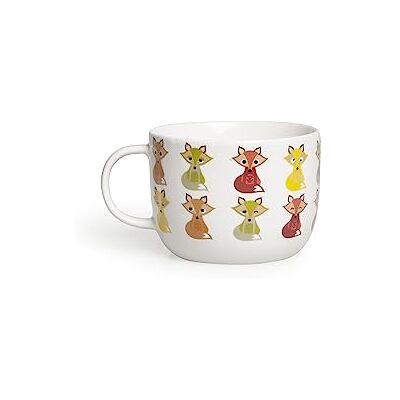 Excelsa Tazas Animals Taza Jumbo Volpe 450 ml, Porcelana de Ceniza de Hueso, Blanco/Multicolor, 1 Unità (Confezione da 1) Excelsa Tazas Animals Taza Jumbo Volpe 450 ml, Porcelana de Ceniza de Hueso, Blanco/Multicolor, 1 Unità (Confezione da 1)