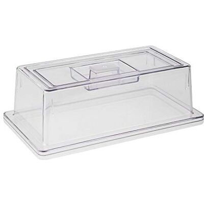 APS GN Cubierta protectora para bandejas GN 1/3 (32,5 x 17,6 cm, 10,5 cm, plástico transparente, prácticamente irrompible, sin bandeja) APS GN Cubierta protectora para bandejas GN 1/3 (32,5 x 17,6 cm, 10,5 cm, plástico transparente, prácticamente irrompible, sin bandeja)