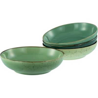 Creatable , , Serie Nature Collection Green Life, 4-teiliges Geschirrset für 4 Personen, Poke Bowl aus Steinzeug, spülmaschinen- und mikrowellengeeignet, Qualitätsproduktion Creatable , , Serie Nature Collection Green Life, 4-teiliges Geschirrset für 4 Personen, Poke Bowl aus Steinzeug, spülmaschinen- und mikrowellengeeignet, Qualitätsproduktion
