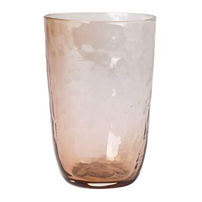 Broste Copenhagen Hammered Juego de vasos (4 unidades, cristal soplado a mano, 0,5 L, 9,2 x 9,2 x 13,5 cm), color marrón Broste Copenhagen Hammered Juego de vasos (4 unidades, cristal soplado a mano, 0,5 L, 9,2 x 9,2 x 13,5 cm), color marrón