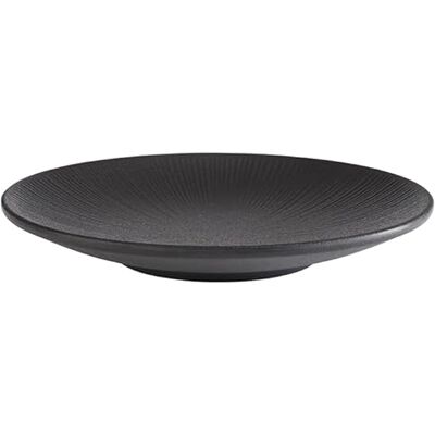 Plato de melamina APS NERO - Diámetro 21cm - Negro - Uso profesional Plato de melamina APS NERO - Diámetro 21cm - Negro - Uso profesional