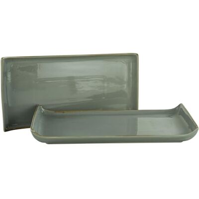 CREATABLE - Nature Collection - gris oscuro - 33x16,5 cm - Plato de servir CREATABLE - Nature Collection - gris oscuro - 33x16,5 cm - Plato de servir