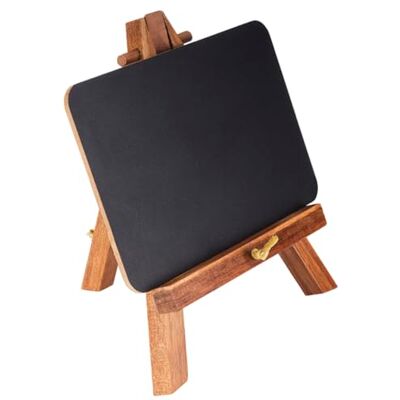 Soporte mini de madera APS con etiqueta - Exhibidor de mesa Soporte mini de madera APS con etiqueta - Exhibidor de mesa