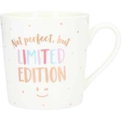 Depesche Taza de porcelana con asa (300 ml), diseño con texto Love, multicolor Depesche Taza de porcelana con asa (300 ml), diseño con texto Love, multicolor