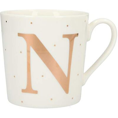 Depesche Taza con asa (porcelana, 300 ml), diseño con texto en inglés Depesche Taza con asa (porcelana, 300 ml), diseño con texto en inglés