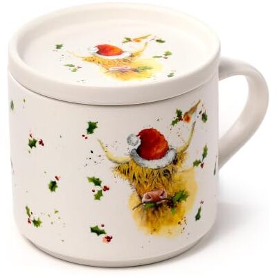 Jan Pashley - Taza porcelana vaca Highlands - Posavasos - Juego de tazas Jan Pashley - Taza porcelana vaca Highlands - Posavasos - Juego de tazas