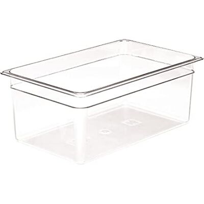 Cambro Camwear Sartén para alimentos, 1/1 x 8 pulgadas, transparente Cambro Camwear Sartén para alimentos, 1/1 x 8 pulgadas, transparente