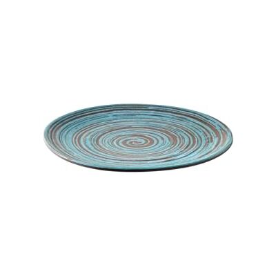 APS Plato CANCUN, melamina, Ø 22 cm, turquesa/marrón APS Plato CANCUN, melamina, Ø 22 cm, turquesa/marrón