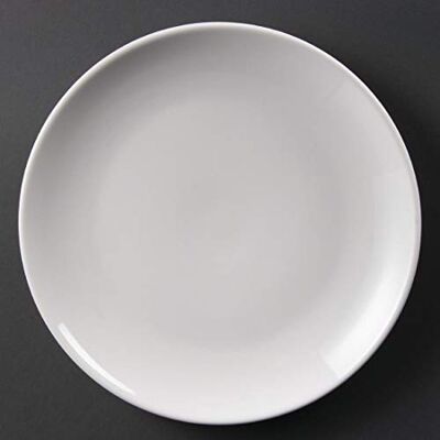 Olympia Juego de platos hondos de porcelana blanca de 250 mm (12 unidades), servicio de mesa Olympia Juego de platos hondos de porcelana blanca de 250 mm (12 unidades), servicio de mesa