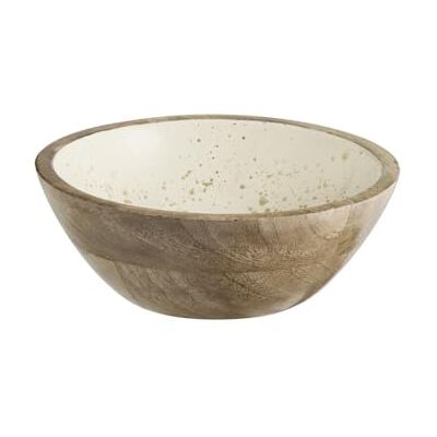 APS Bandeja MANGO Madera de mango, Ø 20 cm, alt.: 7,5 cm, motivo interior creamy dots APS Bandeja MANGO Madera de mango, Ø 20 cm, alt.: 7,5 cm, motivo interior creamy dots