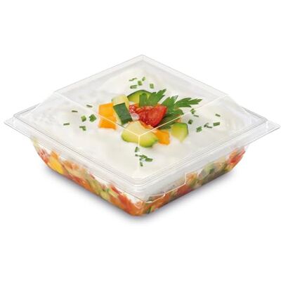 ALPHAFORM 30 tarros cuadrados 250 ml con tapas de cristal ALPHAFORM 30 tarros cuadrados 250 ml con tapas de cristal