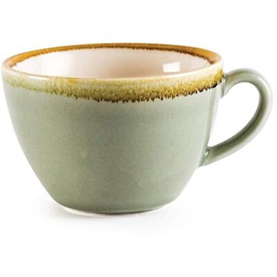 Taza de Capuchino Moss GP480 Olympia - Porcelana - 340 ml - Verde Taza de Capuchino Moss GP480 Olympia - Porcelana - 340 ml - Verde