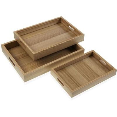 Versa Juego de Bandejas Madera MDF 30 x 5,5 x 40 cm (3 Piezas) Marca EAN: 8420327543806 Versa Juego de Bandejas Madera MDF 30 x 5,5 x 40 cm (3 Piezas) Marca EAN: 8420327543806