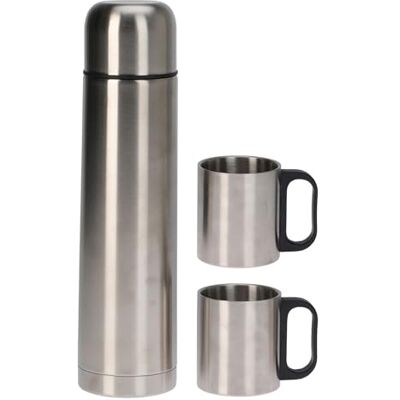 WELL HOME MOBILIARIO & DECORACIÓN Well Home Termo de Acero Inoxidable 1L Modelo Bullet Incluye 2 Tazas de 180ml WELL HOME MOBILIARIO & DECORACIÓN Well Home Termo de Acero Inoxidable 1L Modelo Bullet Incluye 2 Tazas de 180ml