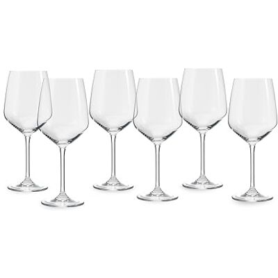 ECHTWERK copas de vino tinto, juego de 6, 627 ml copas de vino, copas de vino, copas de cristal en forma de bulbo, con gran abertura, aptas para lavavajillas, 23,3 x 9,8 cm ECHTWERK copas de vino tinto, juego de 6, 627 ml copas de vino, copas de vino, copas de cristal en forma de bulbo, con gran abertura, aptas para lavavajillas, 23,3 x 9,8 cm